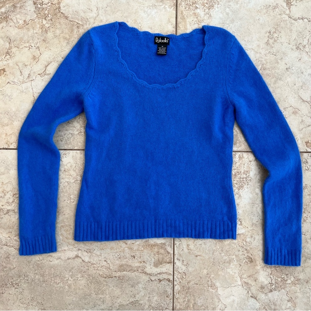 Blue Women's Sweater Rabbit fur & lambswool